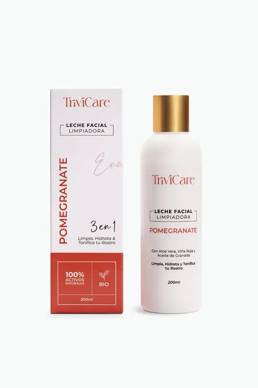 Leche Facial Limpiadora con Pomegranate